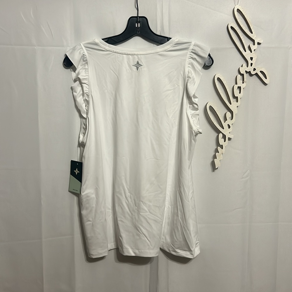 TNUCK SPORT
White Ruffle Lea Tank - Picture 9 of 12